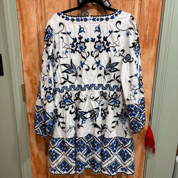 Anthropologie 20W Embroidered Mini Dress 2X EUC - Picture 6 of 13